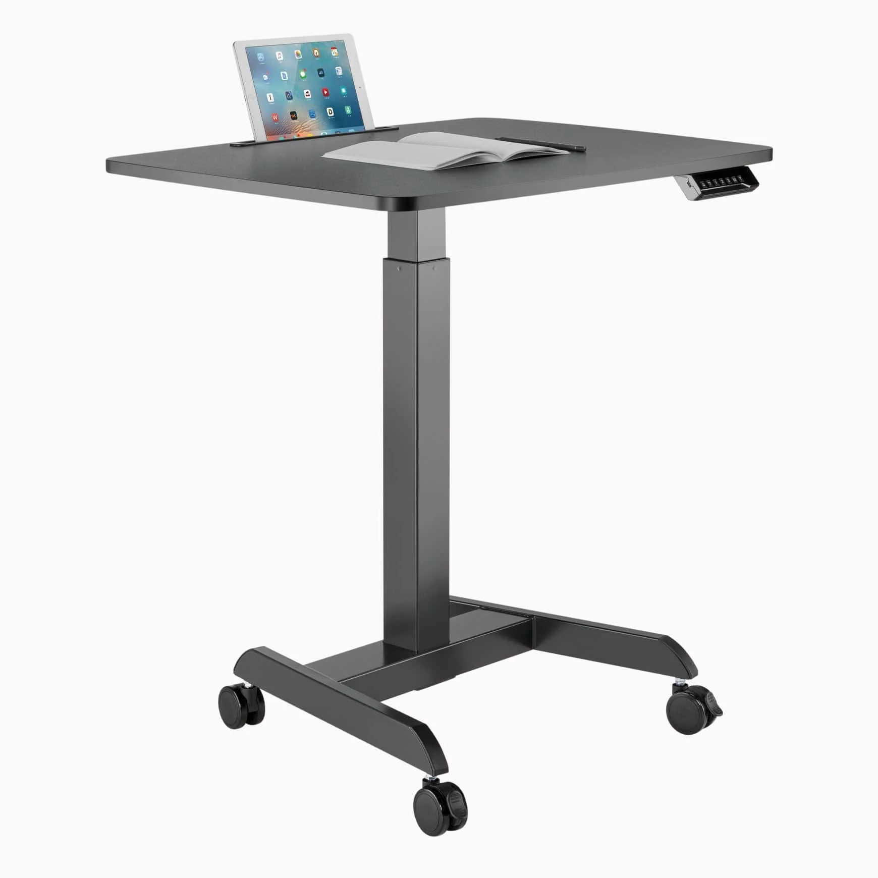 Desky Single Sit Stand Pedestal Desk - Image 12