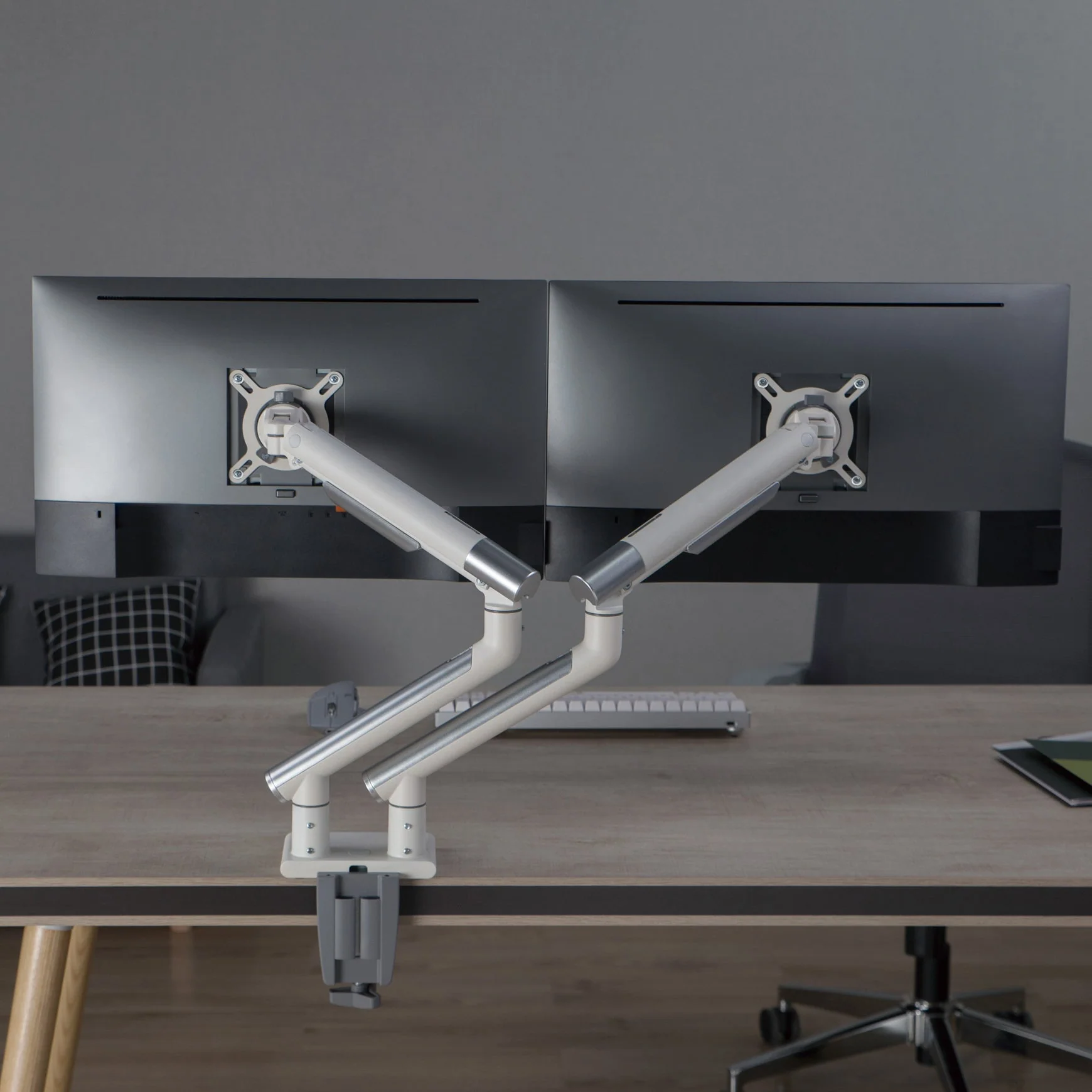 Desky Dual Slim Aluminium Monitor Arm - Image 4