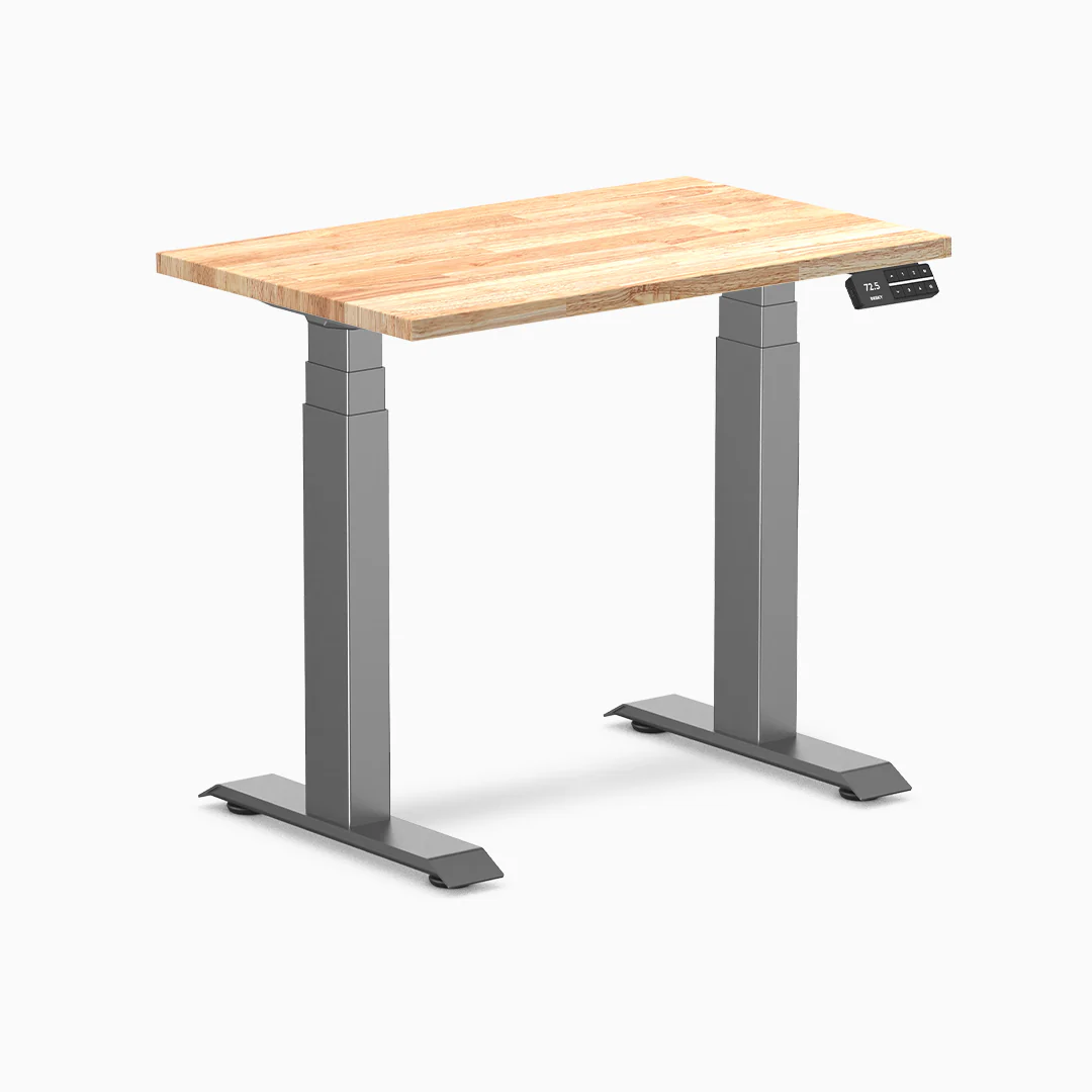 Desky Dual Mini Rubberwood Sit Stand Desk - Image 16