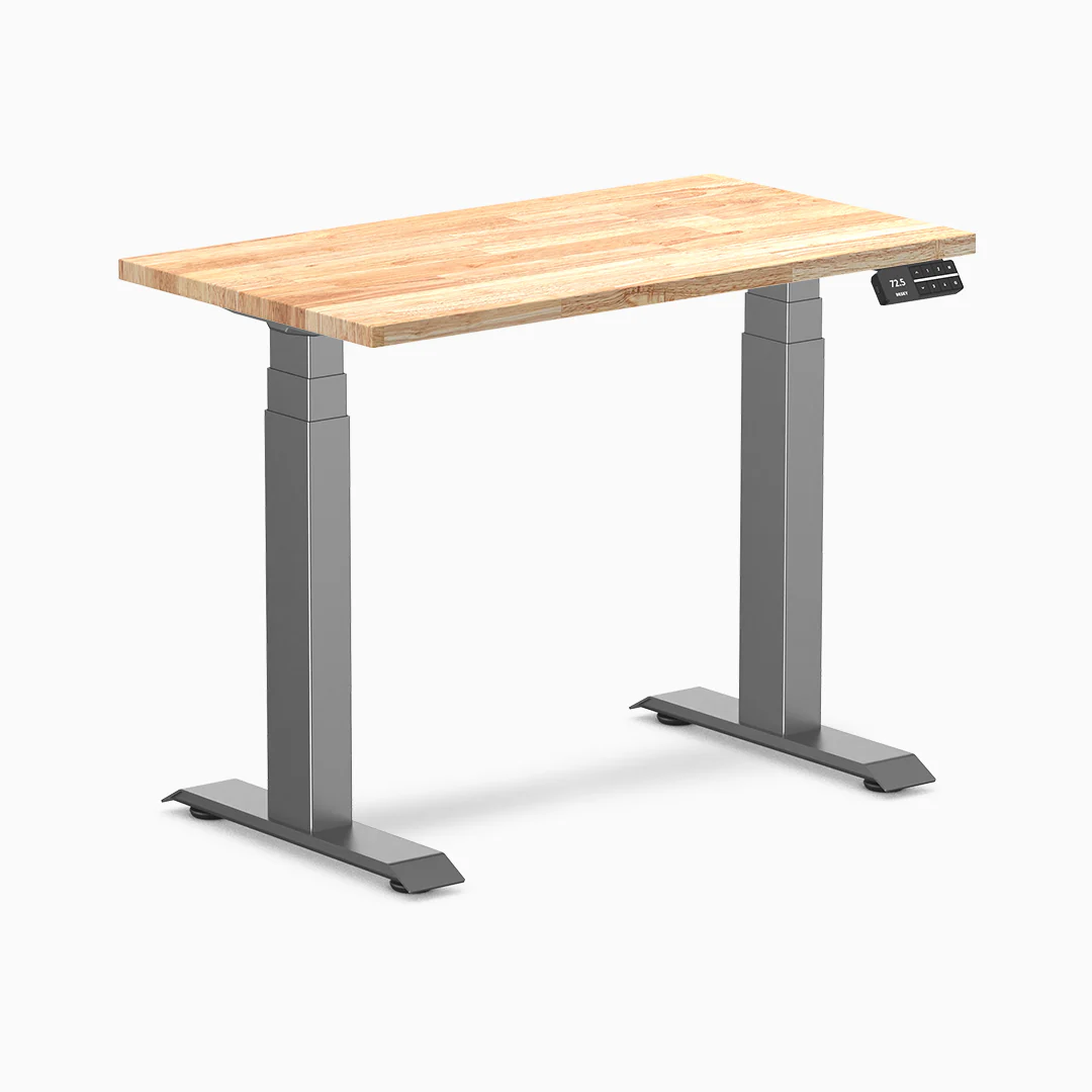 Desky Dual Mini Rubberwood Sit Stand Desk - Image 17
