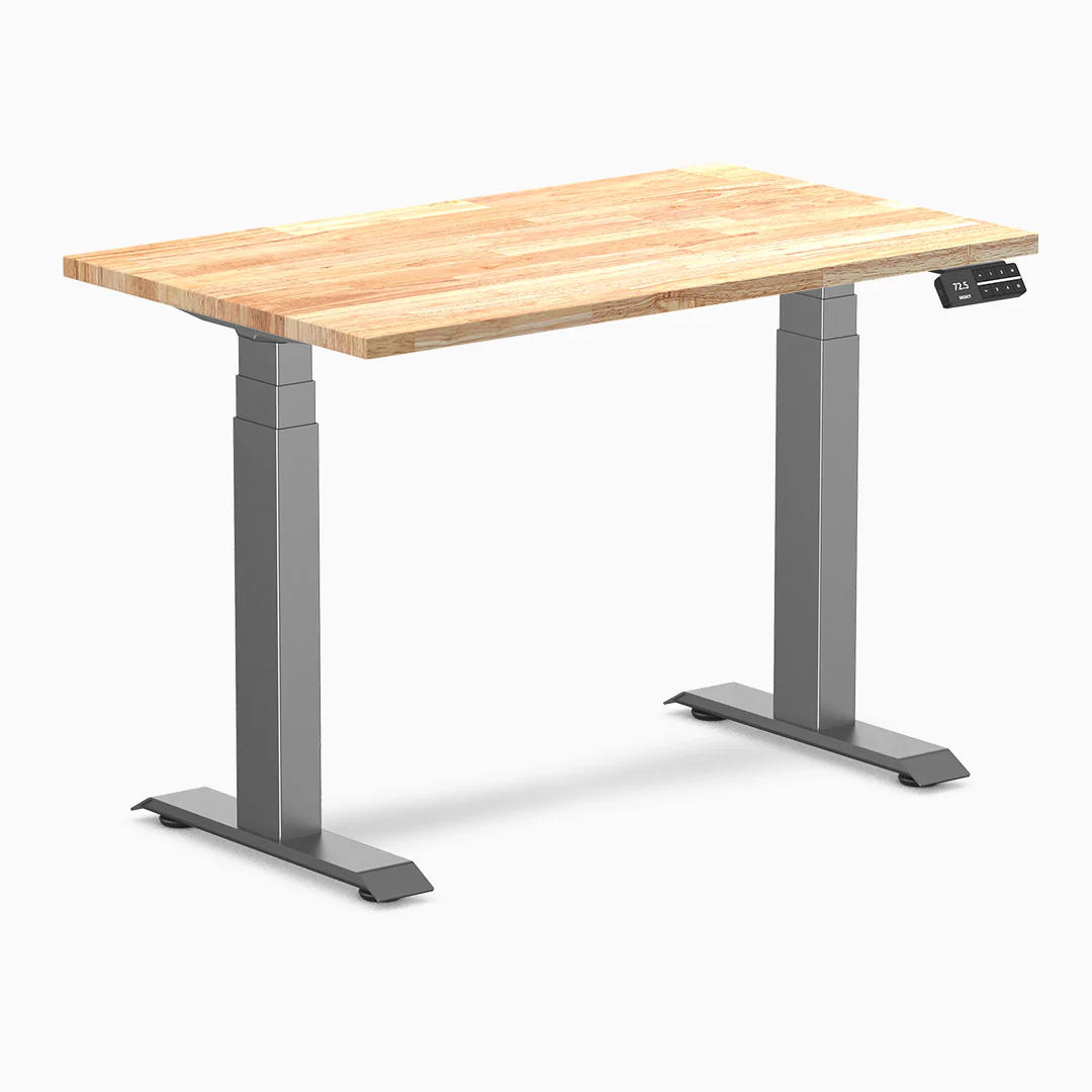 Desky Dual Mini Rubberwood Sit Stand Desk - Image 18