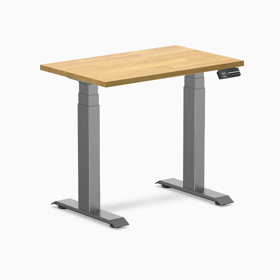 Desky Dual Mini Rubberwood Sit Stand Desk - Image 20