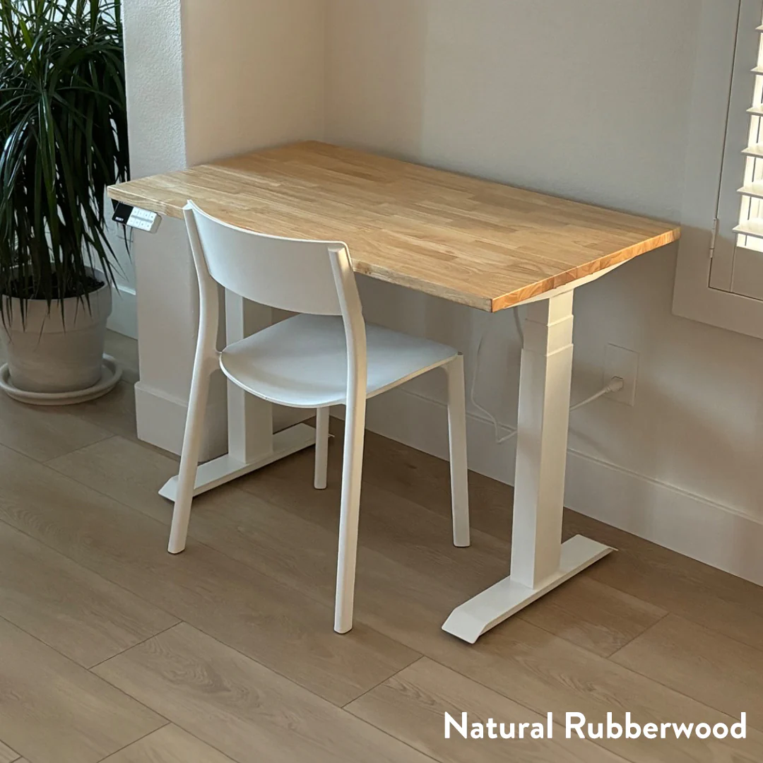 Desky Dual Mini Rubberwood Sit Stand Desk - Image 3