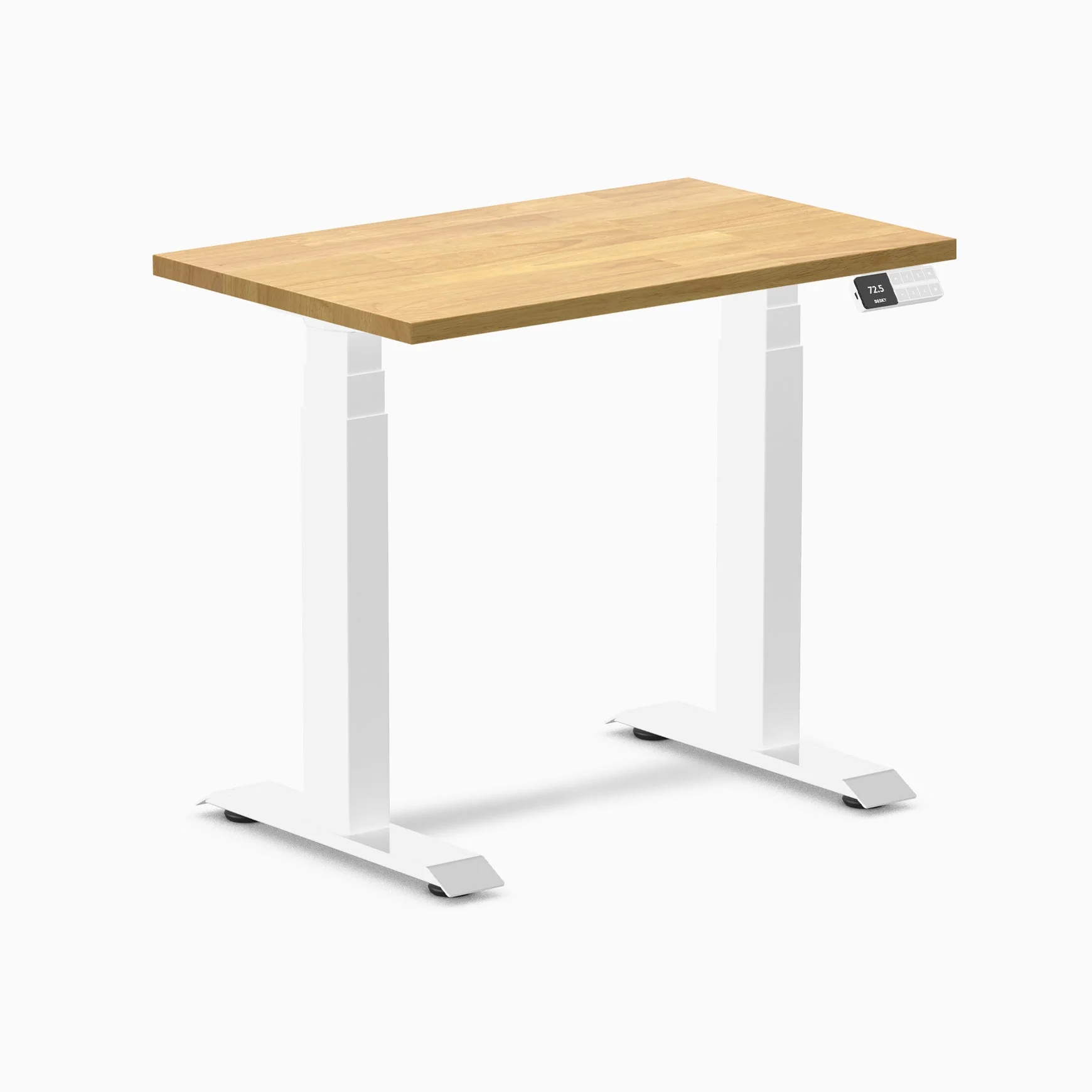 Desky Dual Mini Rubberwood Sit Stand Desk - Image 61