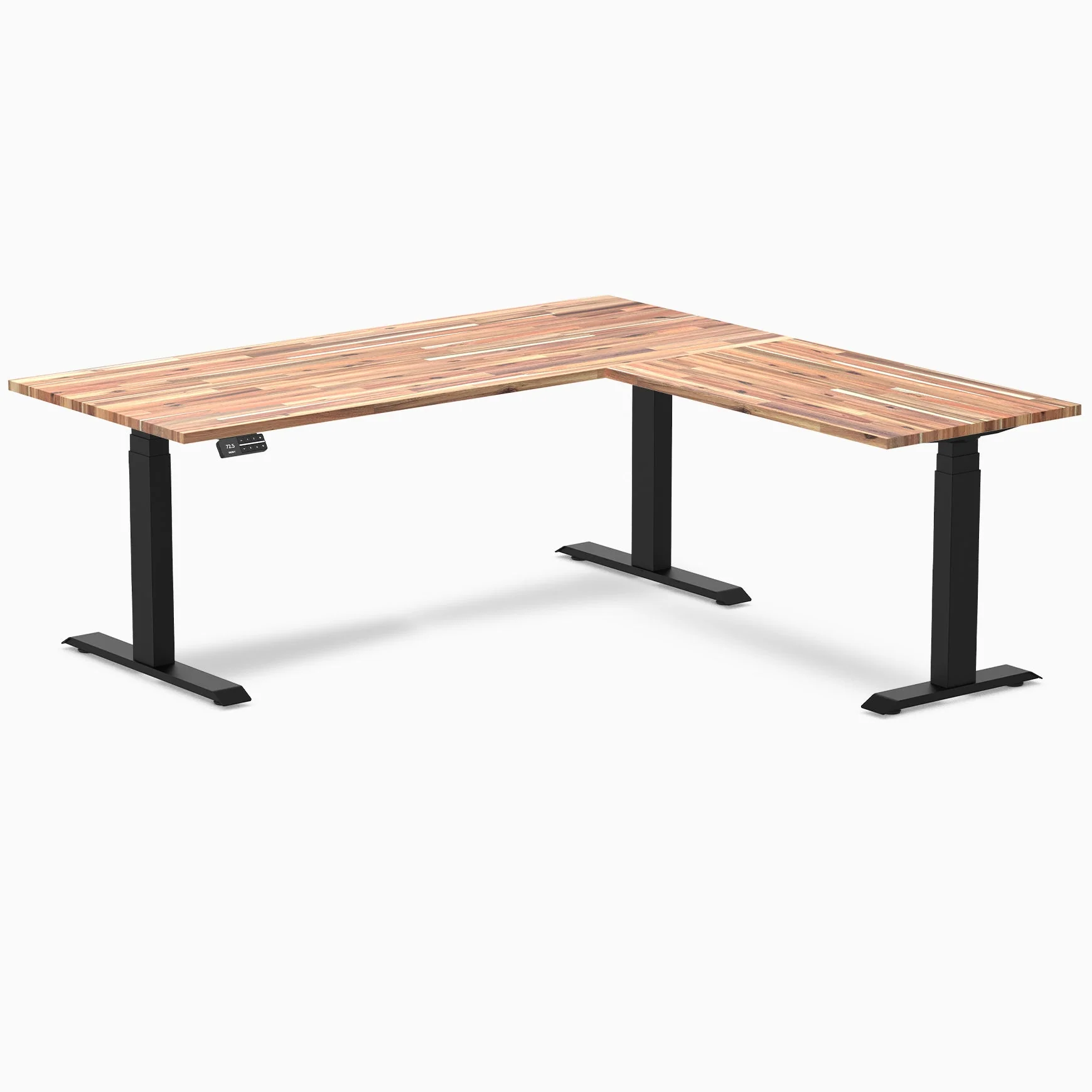 Desky Softwood L-Shape Sit Stand Desk - Image 10