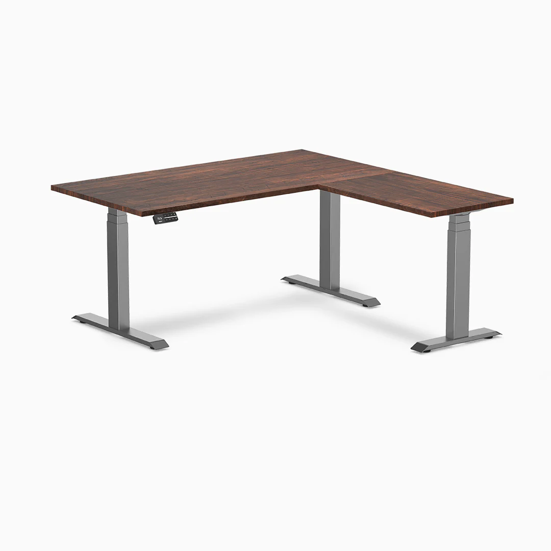 Desky Softwood L-Shape Sit Stand Desk - Image 6