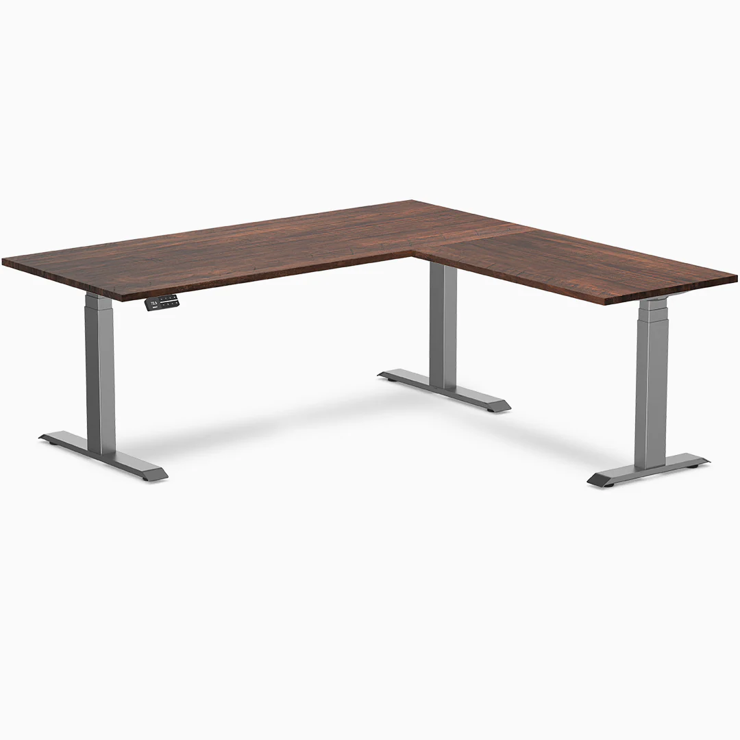 Desky Softwood L-Shape Sit Stand Desk - Image 7